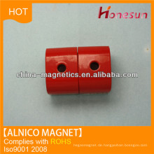 Cast Alnico 5 roten Topf Zylinder Magnet für Verkauf